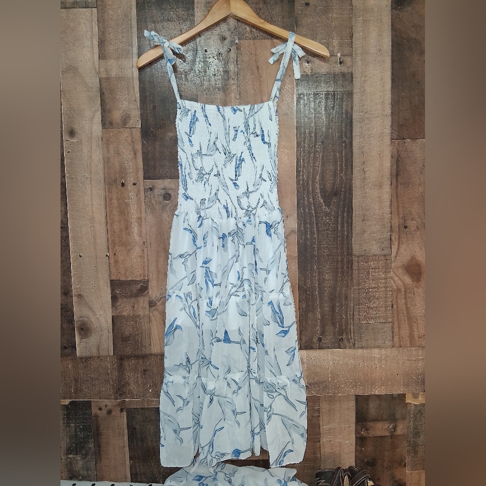 Unbranded 2 Piece Floral Blue and White Dress & Top Size Small - Picture 6 of 6